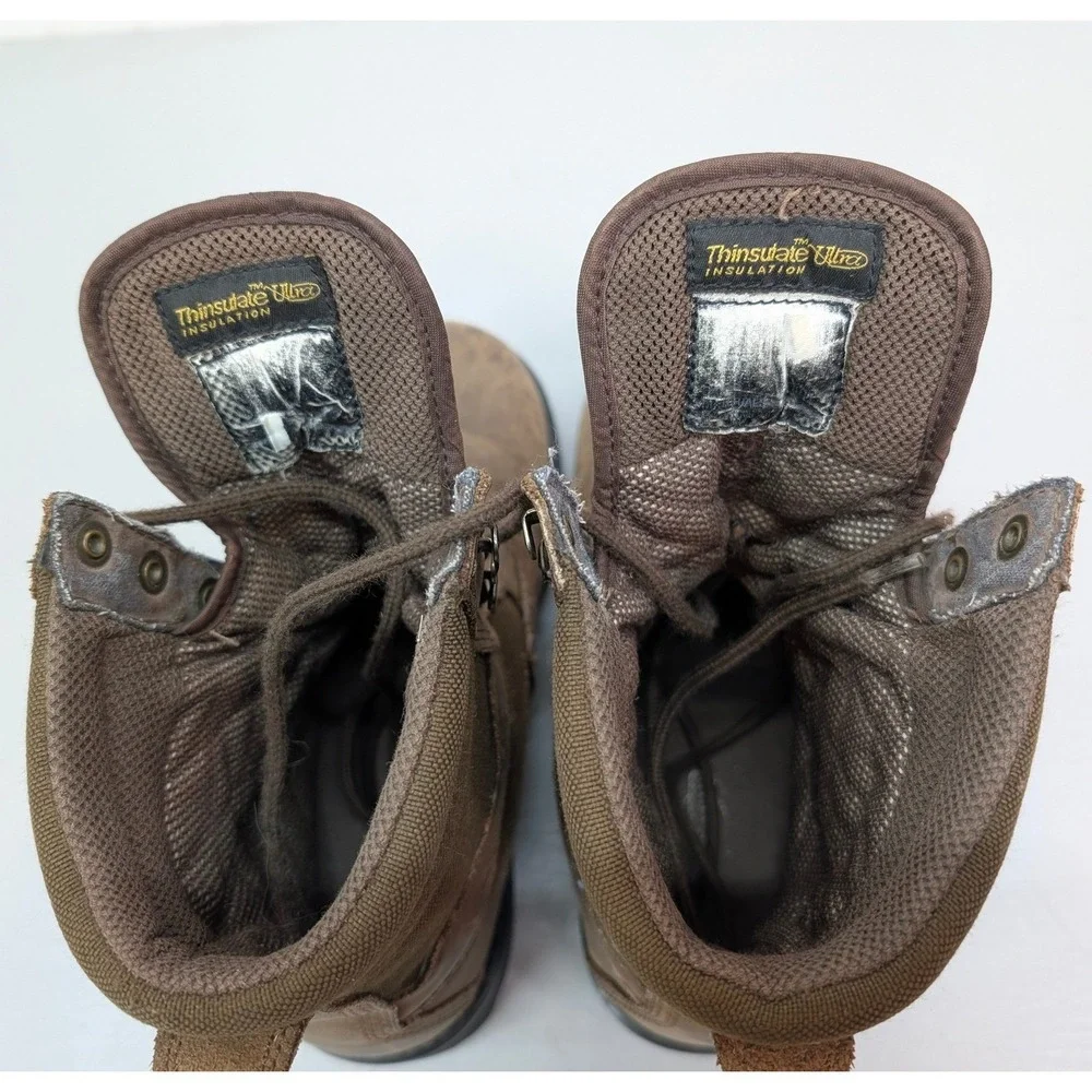 Field & Stream Leather Boots Men's Sz 8.5 Gore-Tex Thinsulate Hiking Vibram Sole